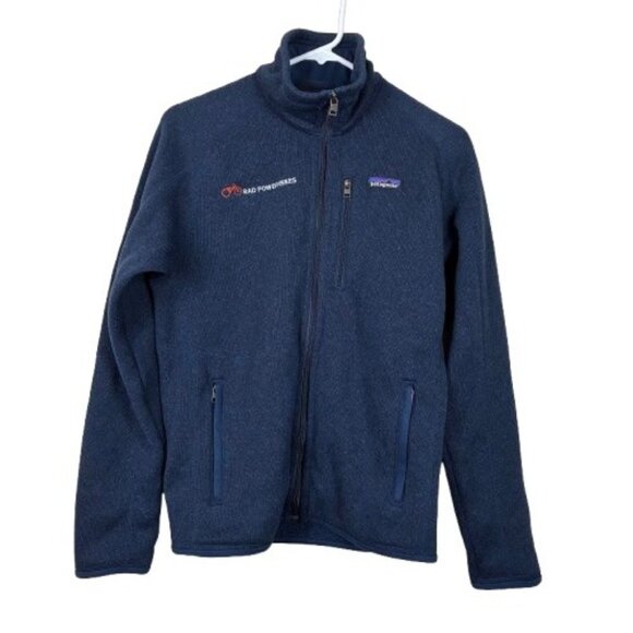 Patagonia Men's Better Sweater Fleece Jacket Rad  Powerbikes Navy Size XS - Picture 1 of 10